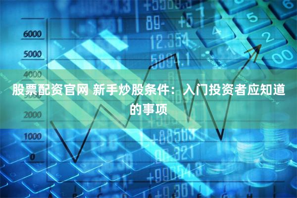股票配资官网 新手炒股条件：入门投资者应知道的事项