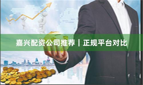 嘉兴配资公司推荐｜正规平台对比